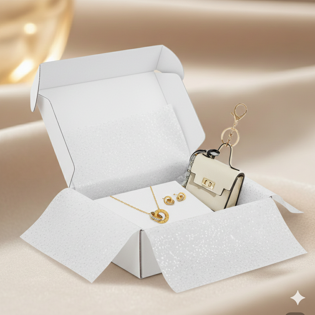 Classic Double Ring Pendant Necklace & Drop Earring Set