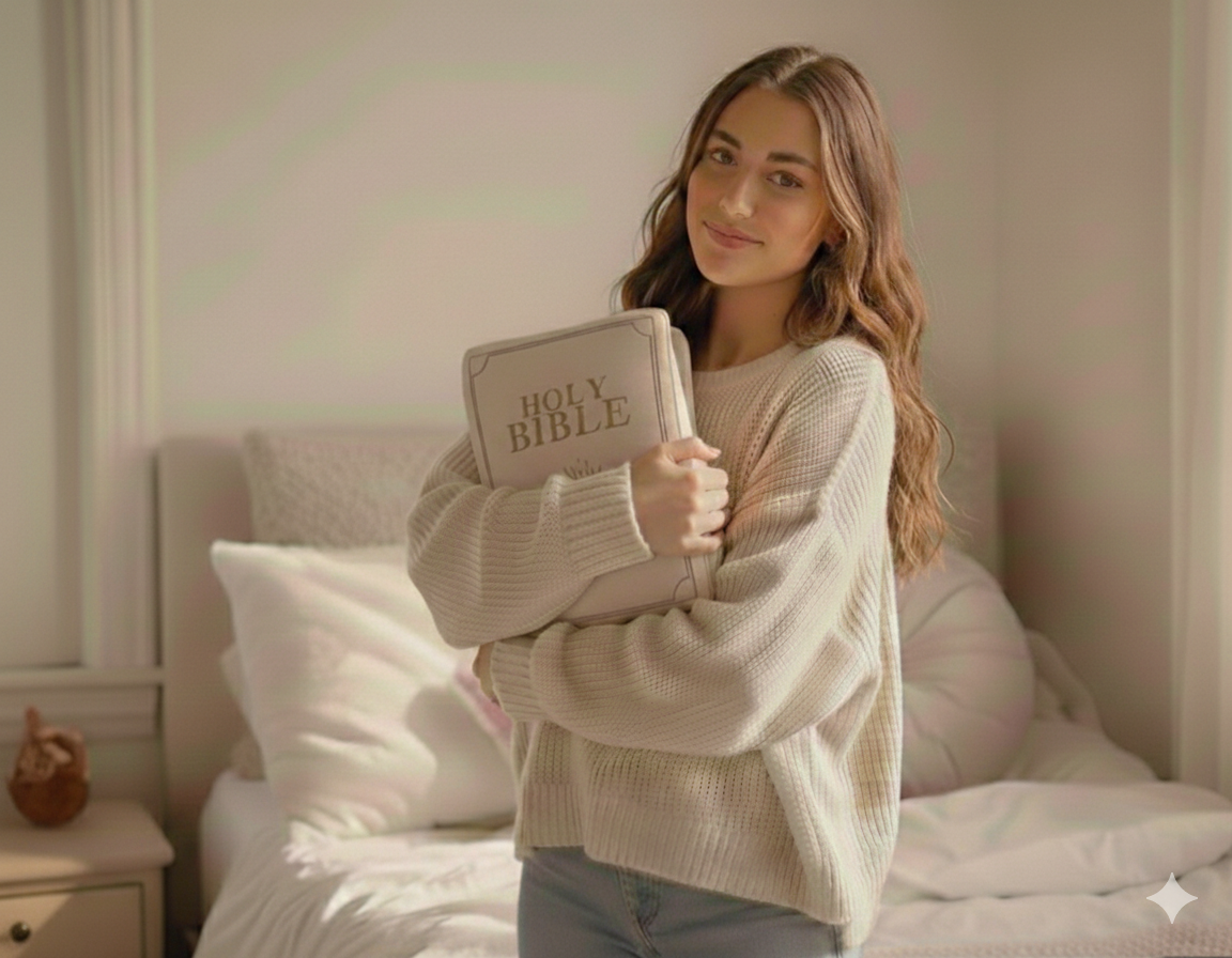 Bible Pillow, Stuffed Memory Sponge - 1 Corinthians 13