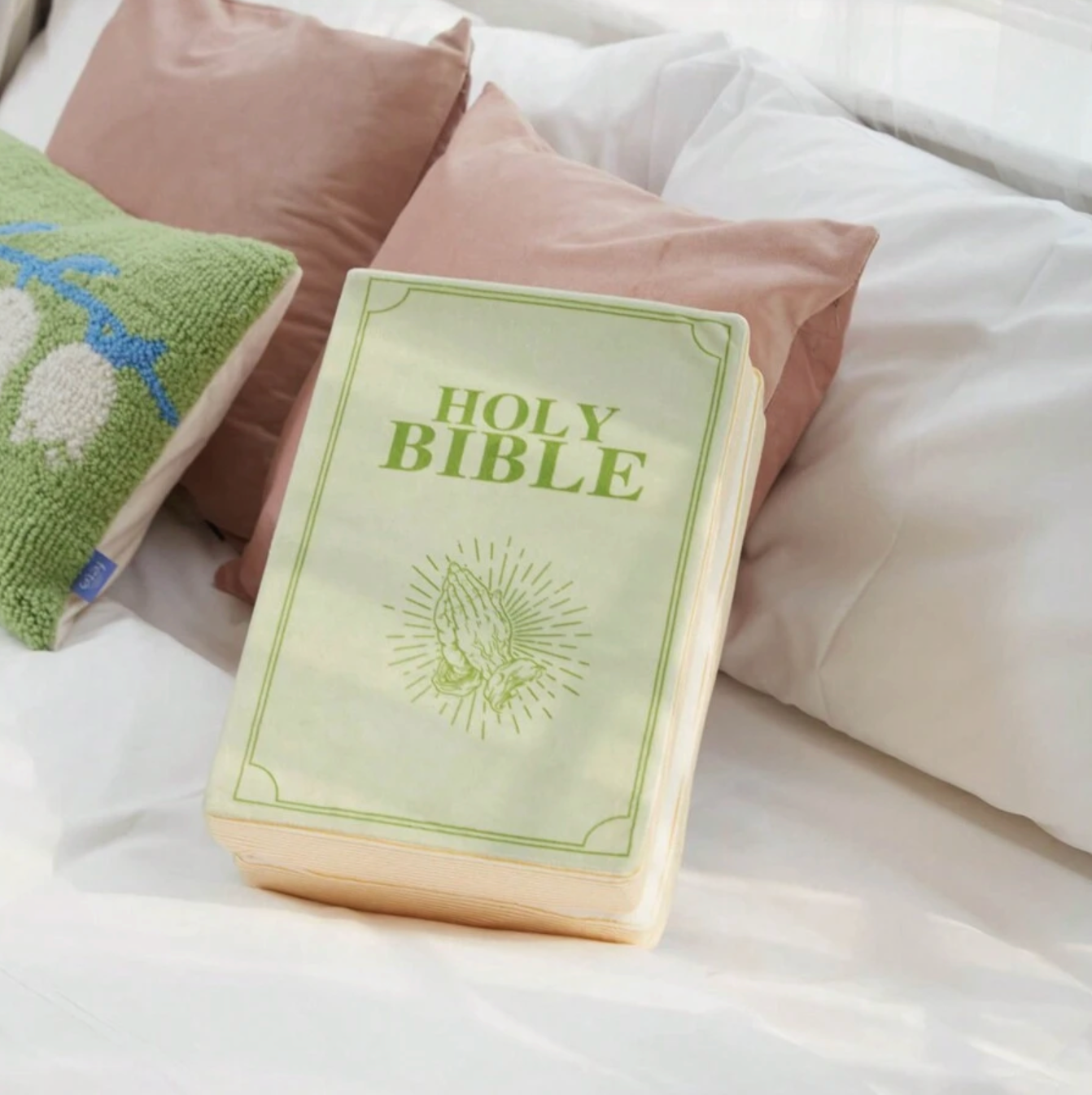Bible Pillow, Stuffed Memory Sponge - Romans 8:18
