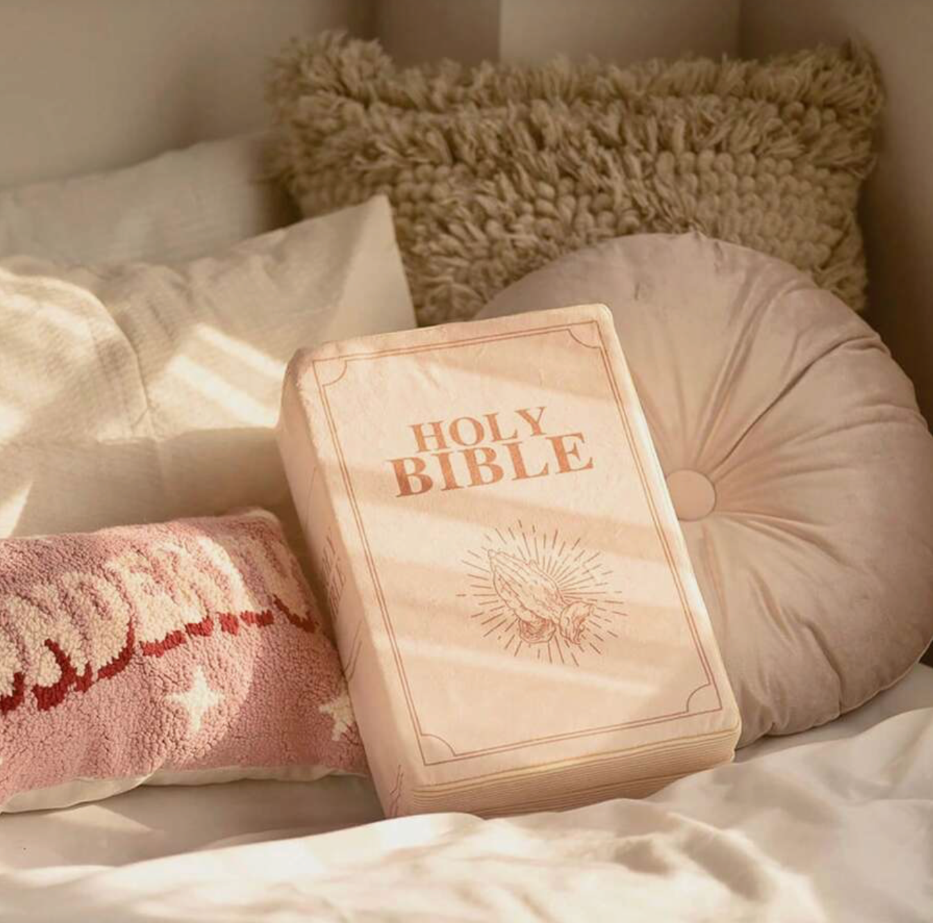 Bible Pillow, Stuffed Memory Sponge - Romans 8:18